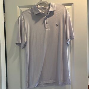 Tailorbyrd Light Lavender Polo with Dot Pattern